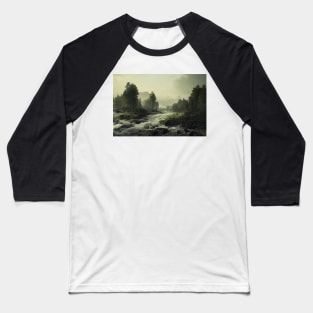 Rough River Landscape Baseball T-Shirt